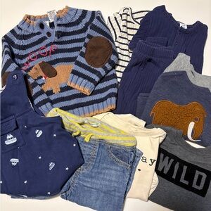 Baby Boy Clothing Bundle 6-12 months, 9 Piece, Baby Boden, Old Navy, Vintage